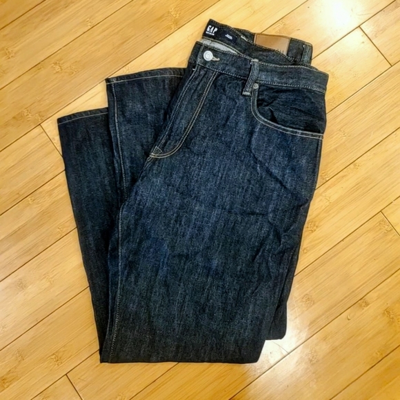 NWOT GAP Mens Straight Fit Dark Wash Jeans - Picture 4 of 5